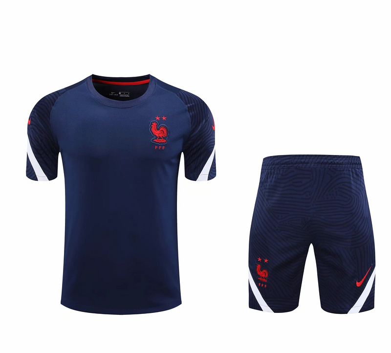 AAA Quality France 20/21 Dark Blue Training Kit Jerseys